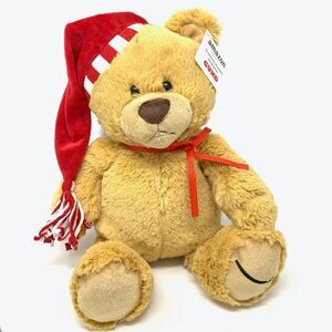 Gund Amazon Teddy Bear wearing Santa Hat Limited Edition